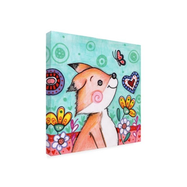 Valarie Wade 'Foxy Friend' Canvas Art,24x24